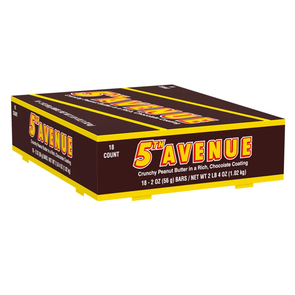 Hersheys 5Th Avenue Peanut Butter Candy Chocolate Bar - 2 Oz/18 Ea